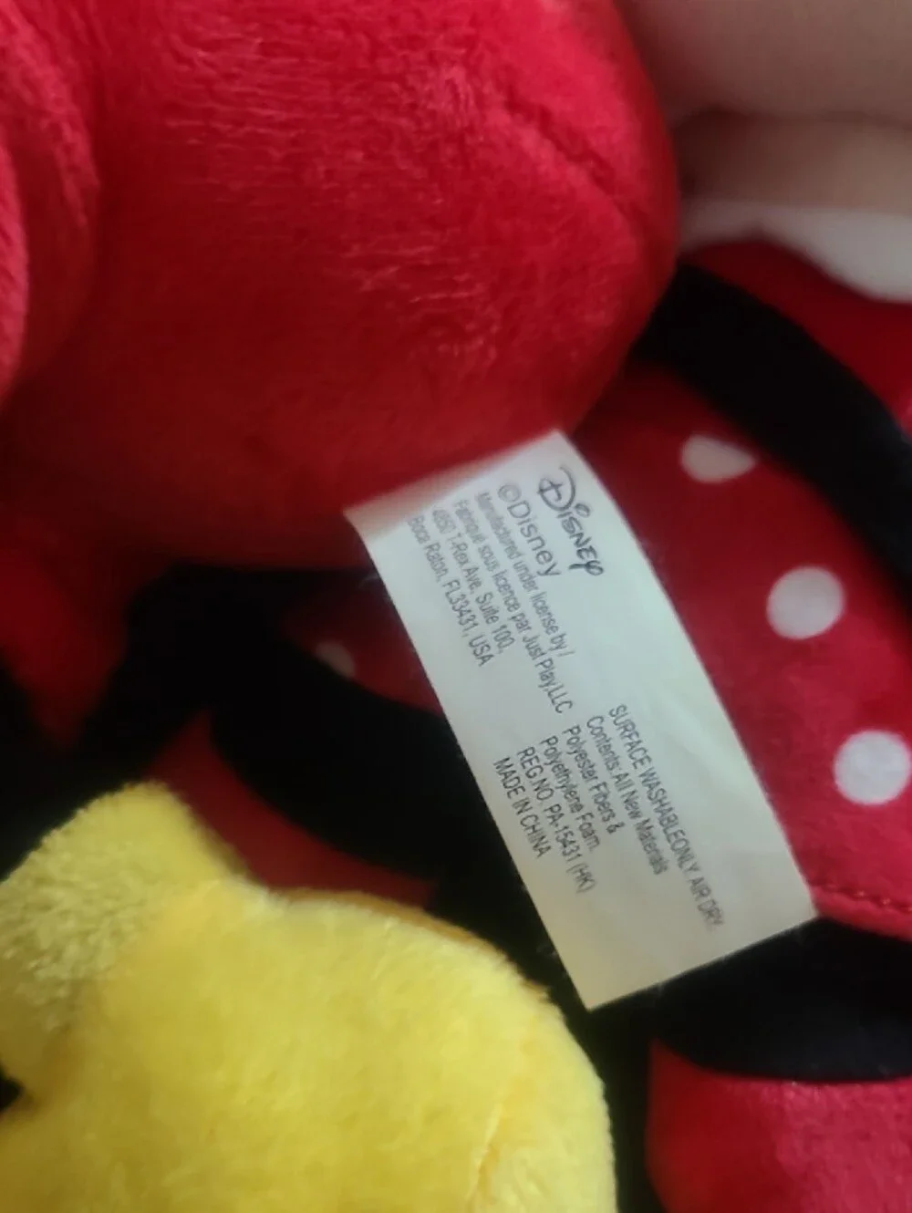 Disney Mickey & Minnie Plush Bundle - Black, Red, Yellow, Cream